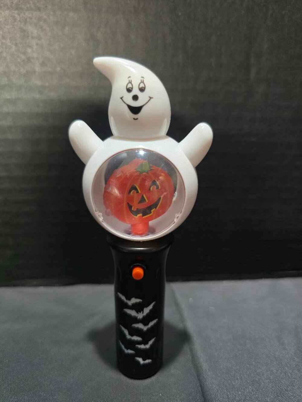LED Light-Up Ghost Pumpkin Spinning Halloween 2011 Wand
